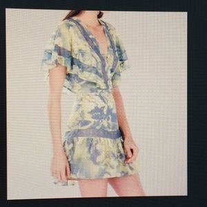 BcbgMaxazria Karian Flutter Sleeve Dress.